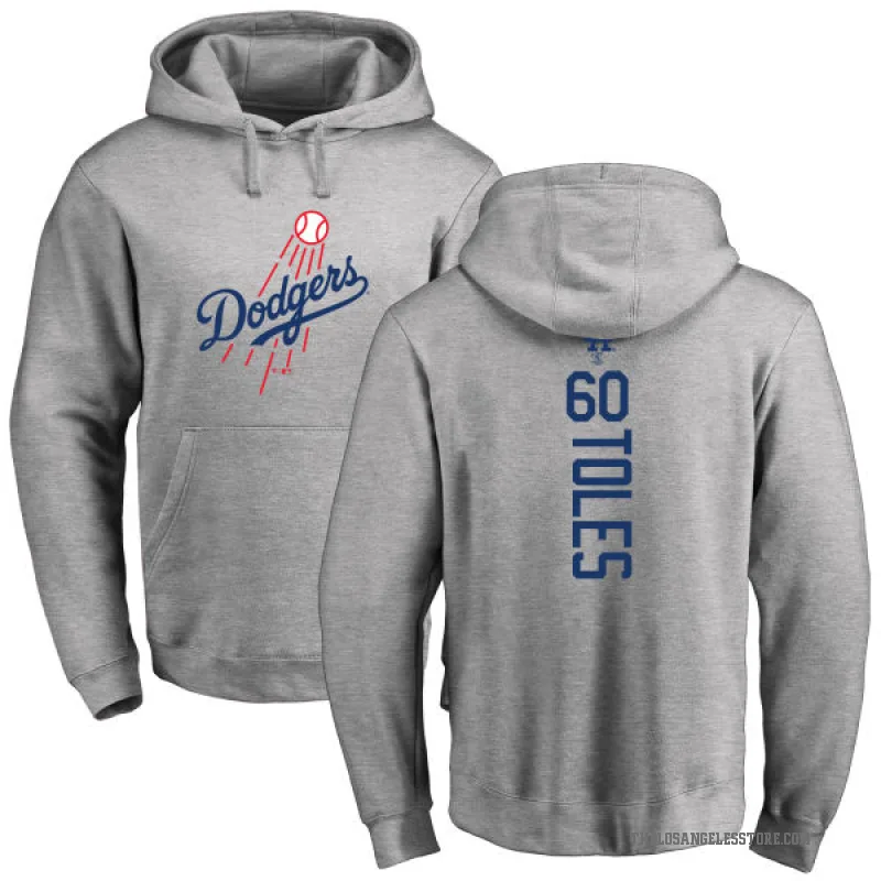 Andrew Toles Youth Los Angeles Dodgers Ash Backer Pullover Hoodie