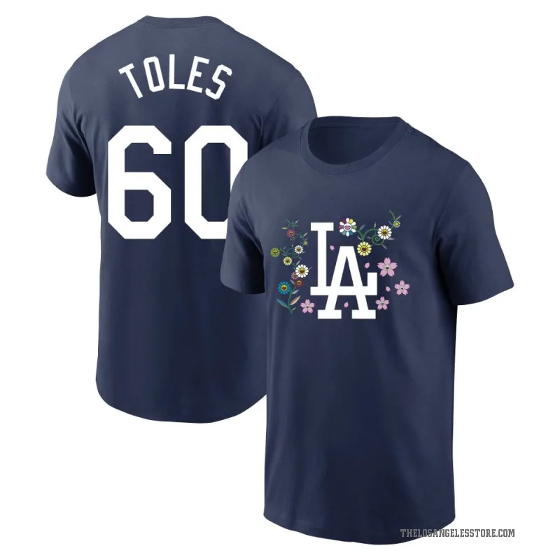 Andrew Toles Youth Navy Los Angeles Dodgers Takashi Murakami T-Shirt