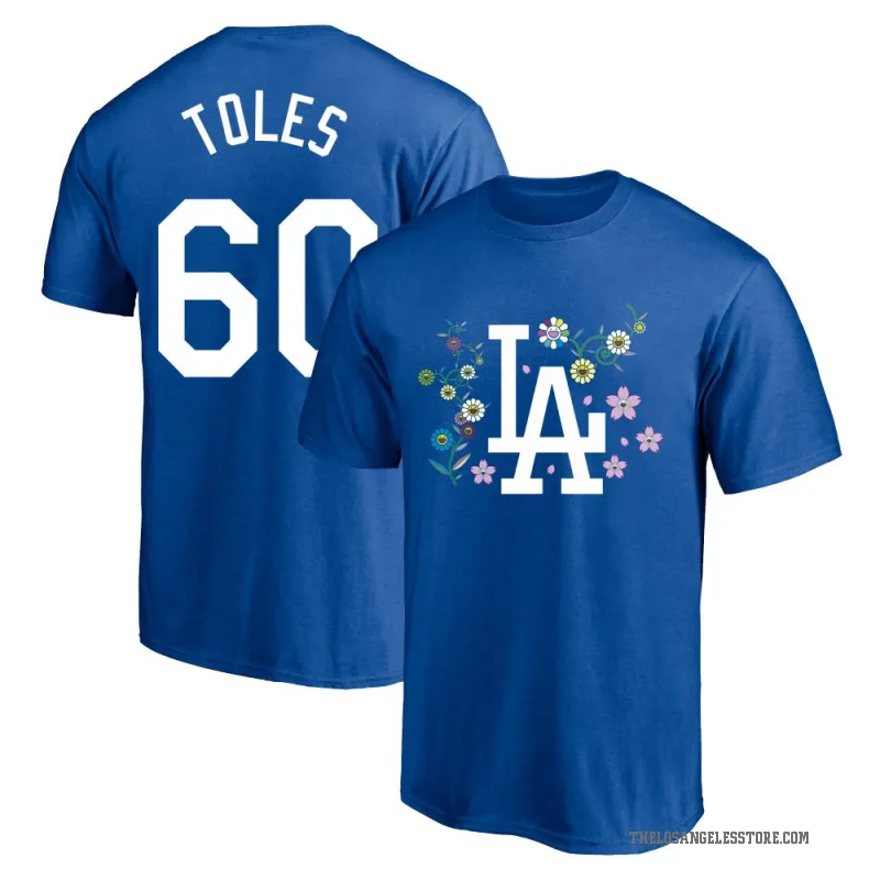 Andrew Toles Youth RoyalBlue Los Angeles Dodgers Royal Blue Takashi Murakami T-Shirt