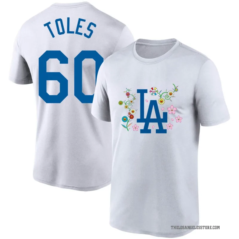 Andrew Toles Youth White Los Angeles Dodgers Takashi Murakami T-Shirt