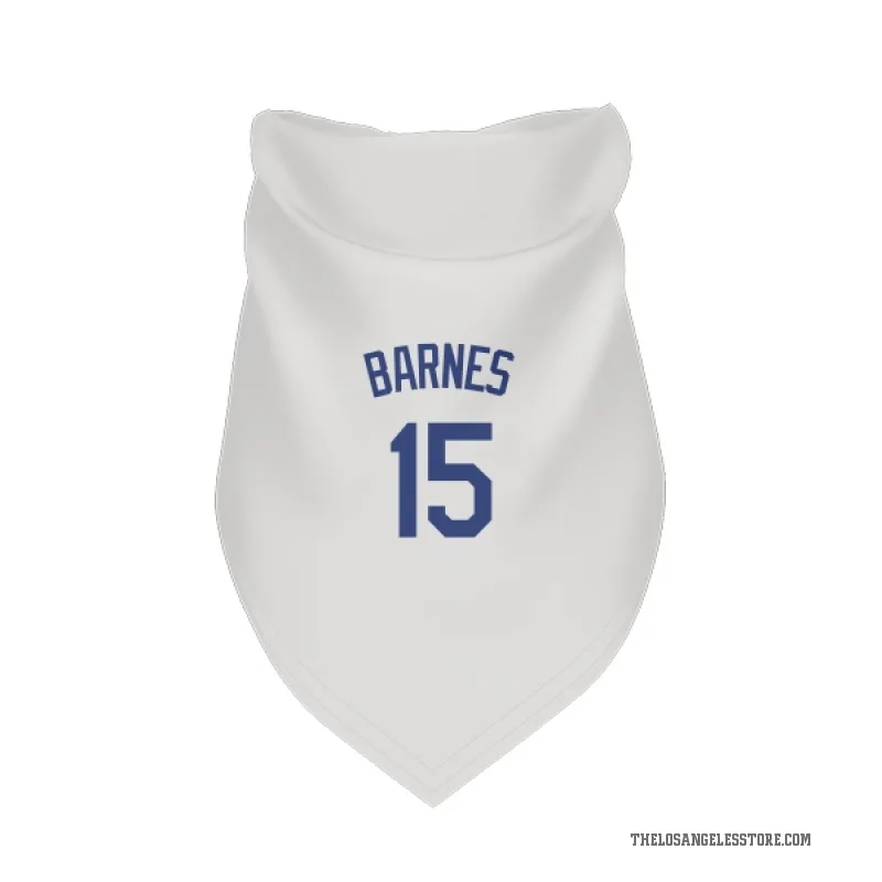 Austin Barnes  White Los Angeles Dodgers  Cat & Dog Pet Bandana