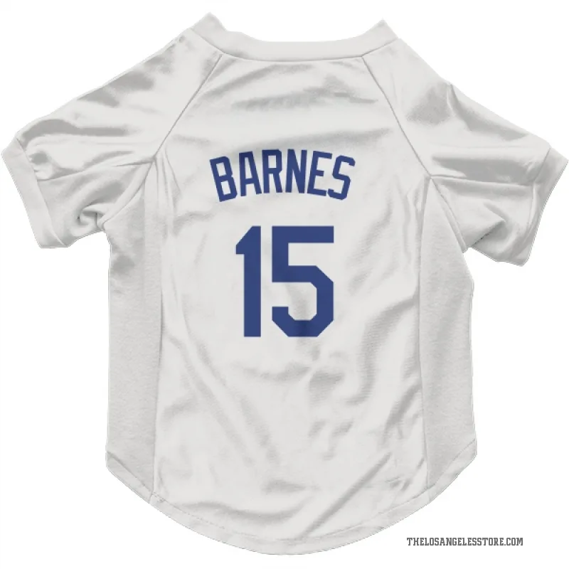 Austin Barnes  White Los Angeles Dodgers  Cat & Dog Pet Jersey