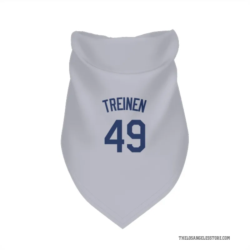Blake Treinen  Gray Los Angeles Dodgers  Cat & Dog Pet Bandana