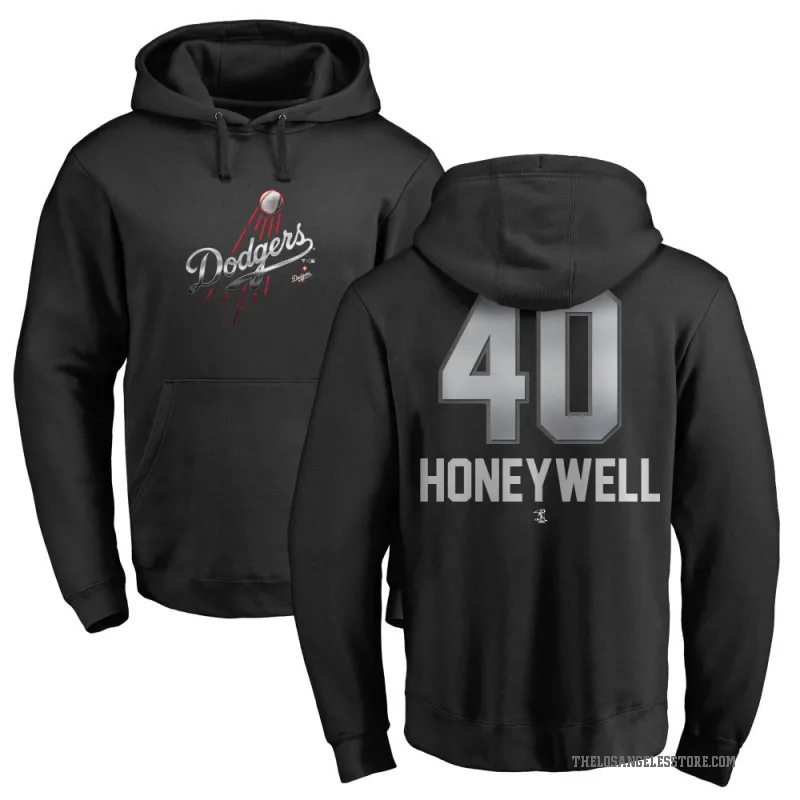 Brent Honeywell Men's Black Los Angeles Dodgers Branded Midnight Mascot Pullover Hoodie -