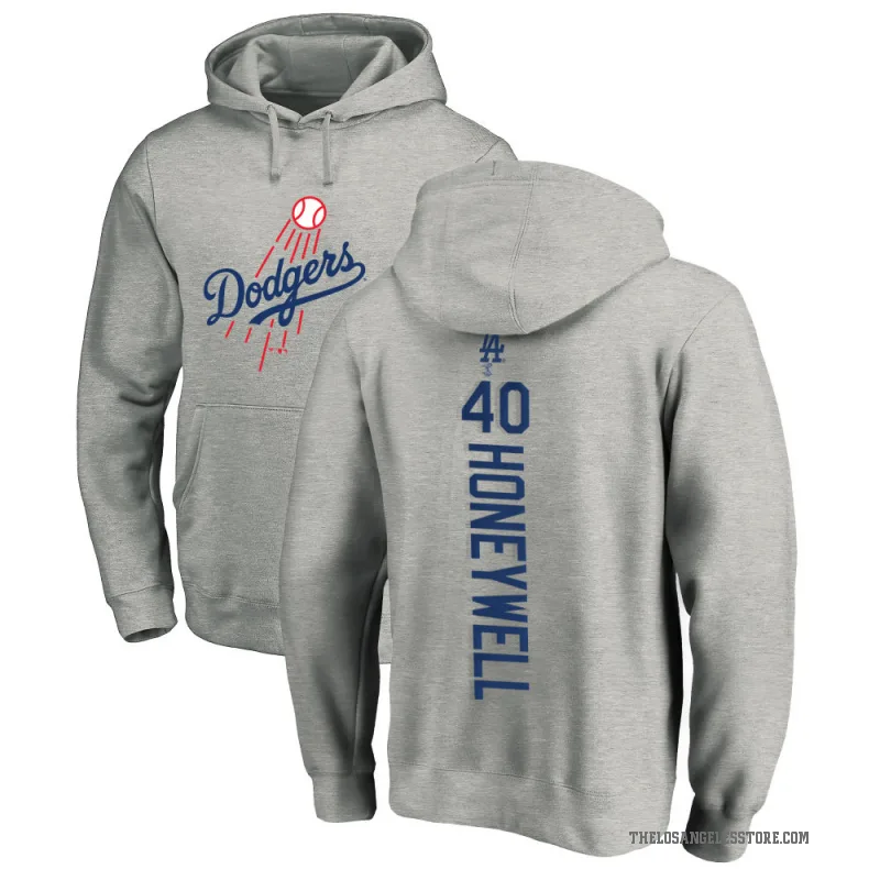 Brent Honeywell Youth Los Angeles Dodgers Ash Backer Pullover Hoodie