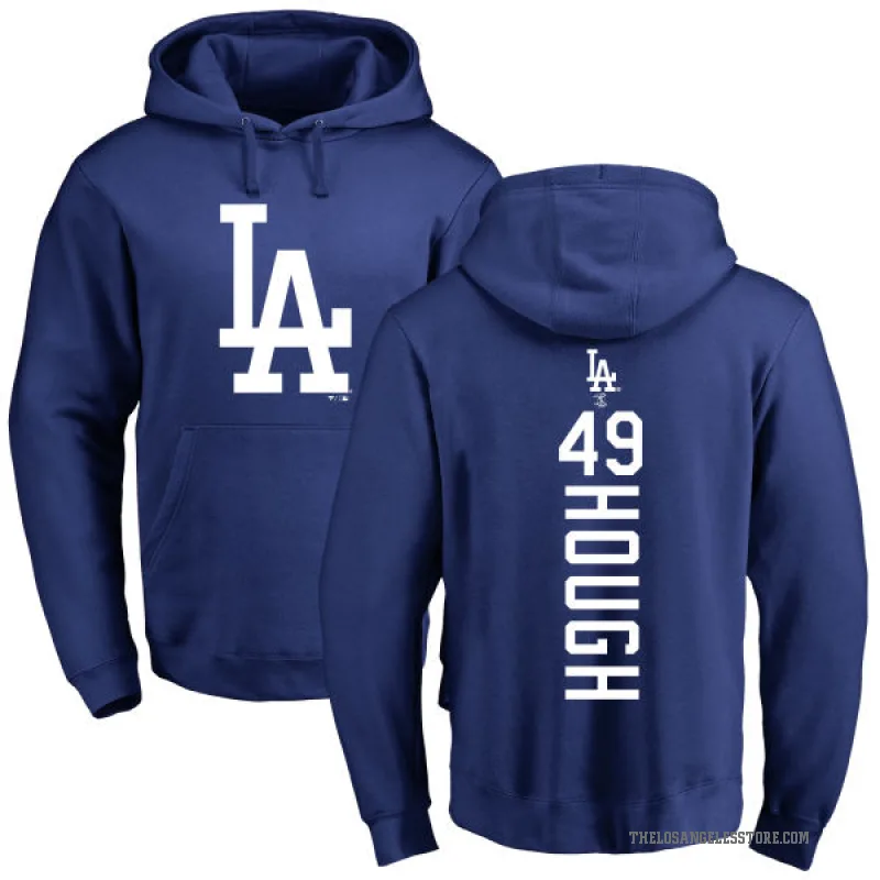 Charlie Hough Youth Royal Los Angeles Dodgers Backer Pullover Hoodie