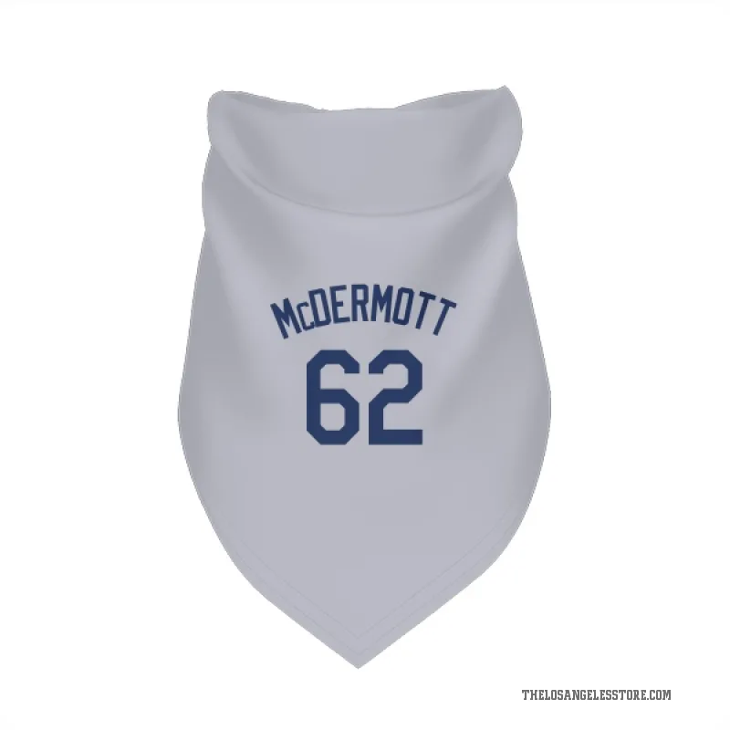 Chayce McDermott  Gray Los Angeles Dodgers  Cat & Dog Pet Bandana