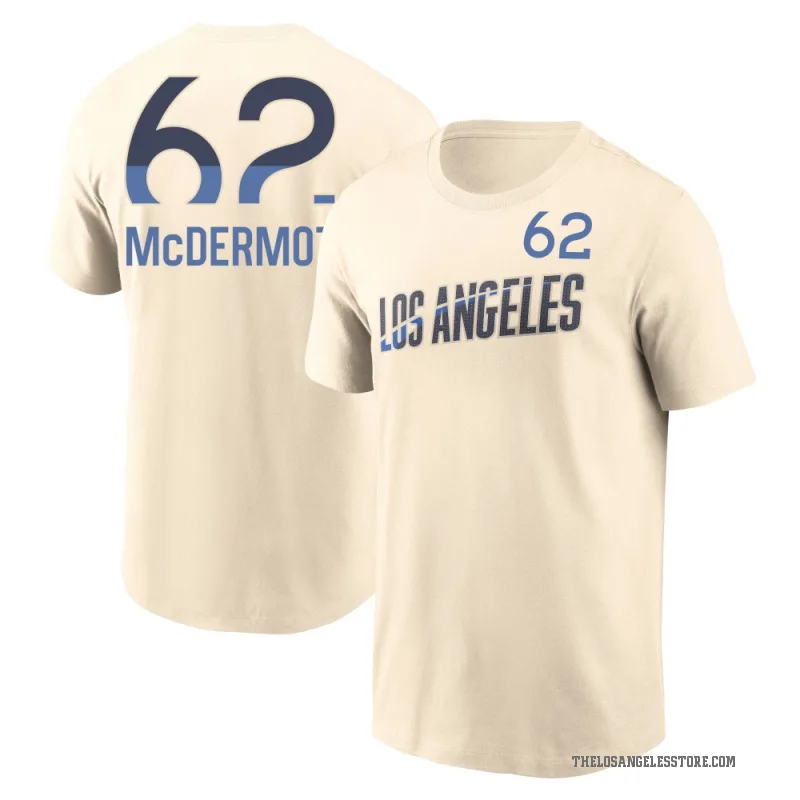Chayce McDermott Men's Cream Los Angeles Dodgers 2024 City Connect Fuse T-Shirt