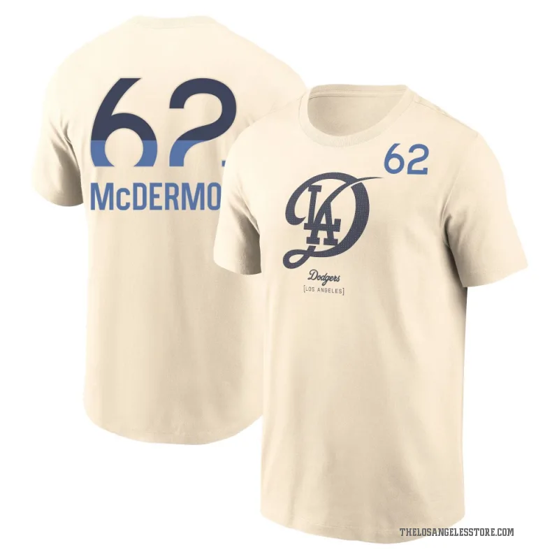 Chayce McDermott Men's Cream Los Angeles Dodgers 2024 City Connect T-Shirt