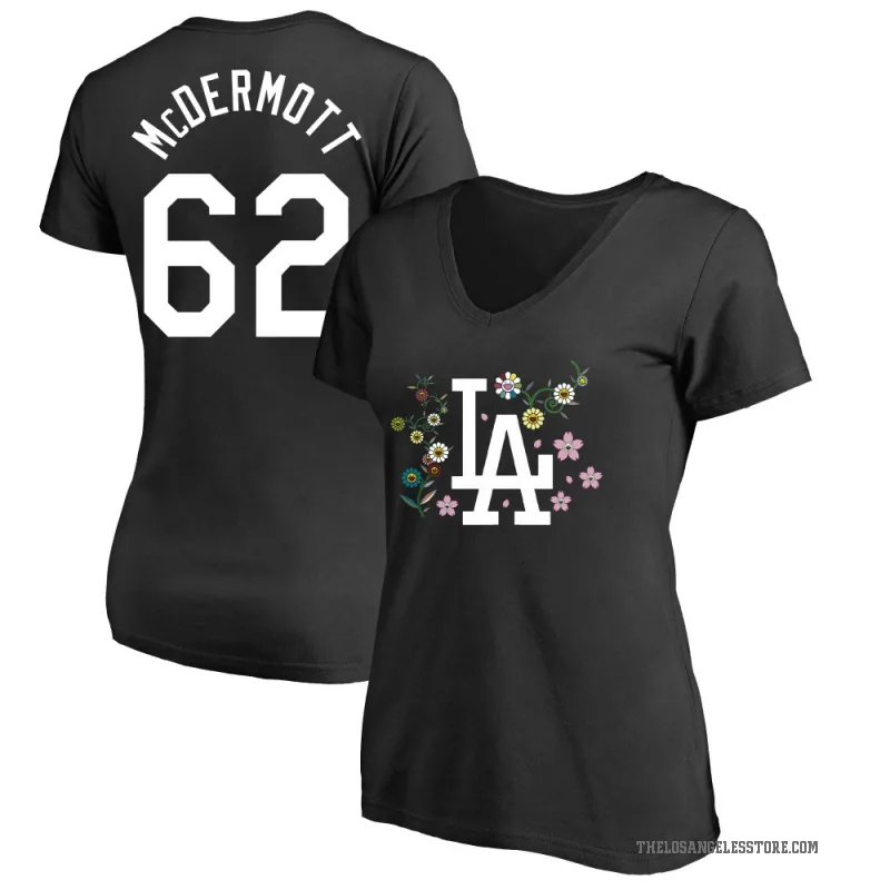 Chayce McDermott Women's Black Los Angeles Dodgers Takashi Murakami V-Neck T-Shirt
