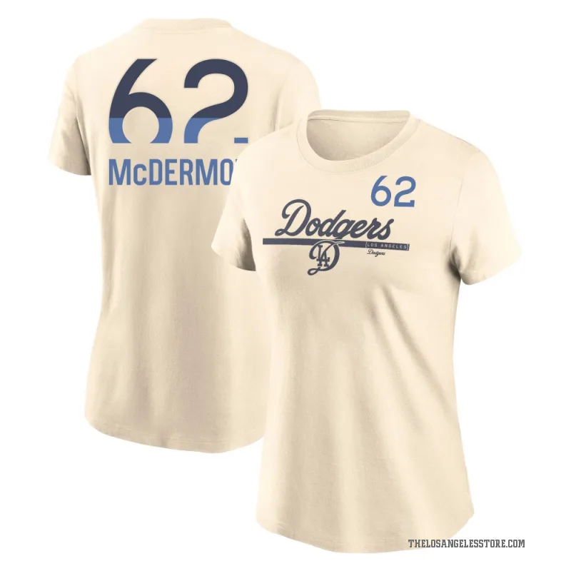 Chayce McDermott Women's Cream Los Angeles Dodgers 2024 City Connect Speed T-Shirt