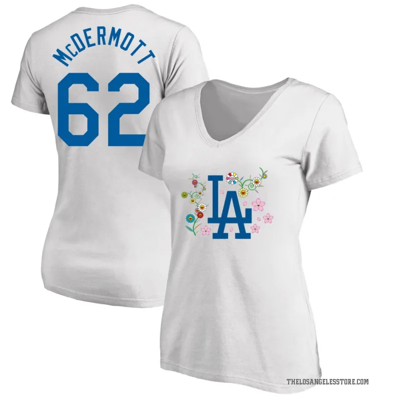 Chayce McDermott Women's White Los Angeles Dodgers Takashi Murakami V-Neck T-Shirt