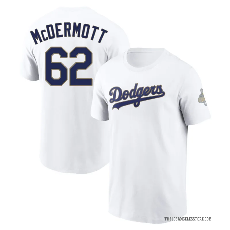 Chayce McDermott Youth Gold Los Angeles Dodgers White 2026 Collection T-Shirt
