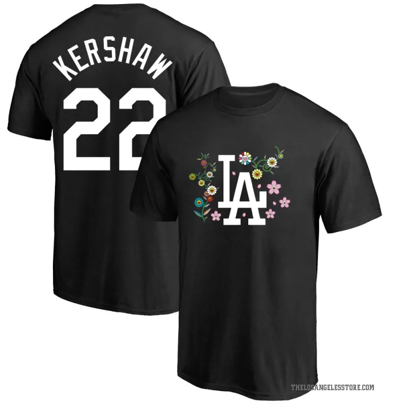 Clayton Kershaw Men's Black Los Angeles Dodgers Takashi Murakami T-Shirt