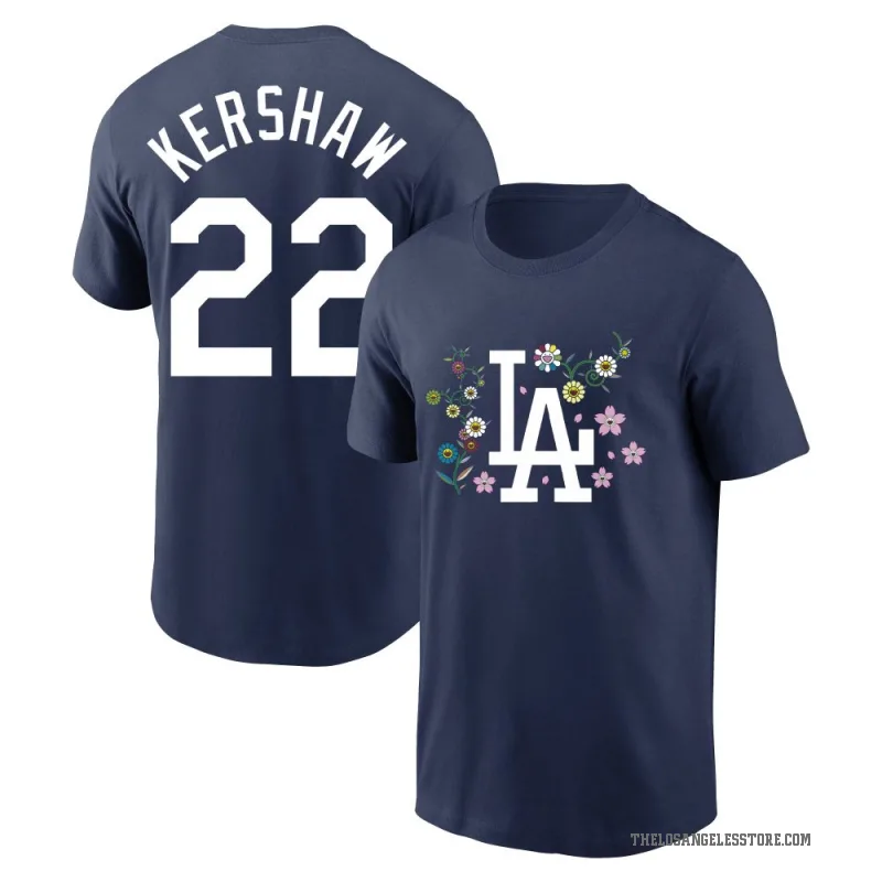 Clayton Kershaw Men's Navy Los Angeles Dodgers Takashi Murakami T-Shirt