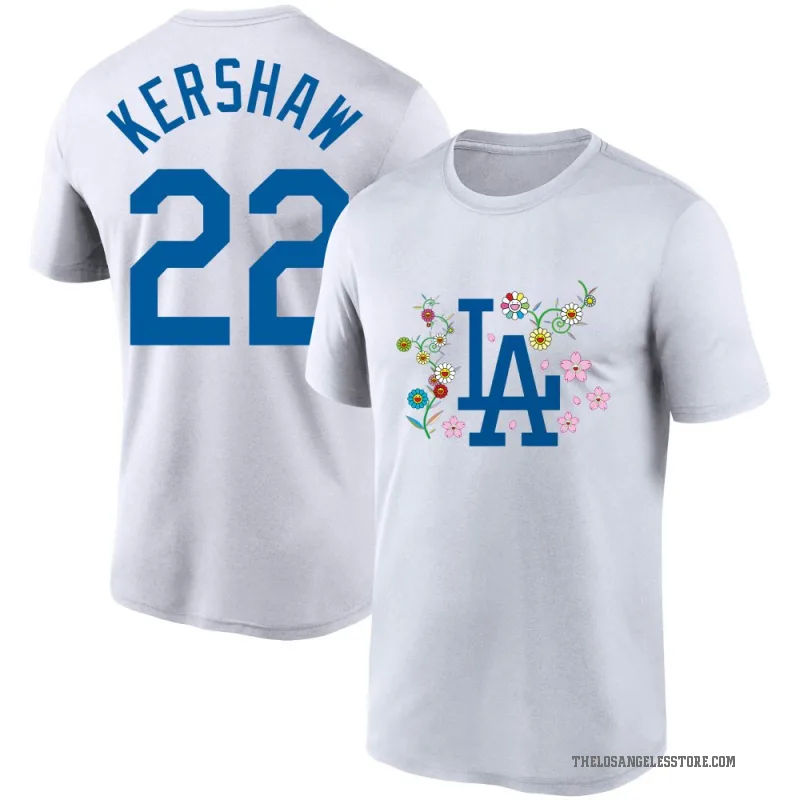 Clayton Kershaw Youth White Los Angeles Dodgers Takashi Murakami T-Shirt