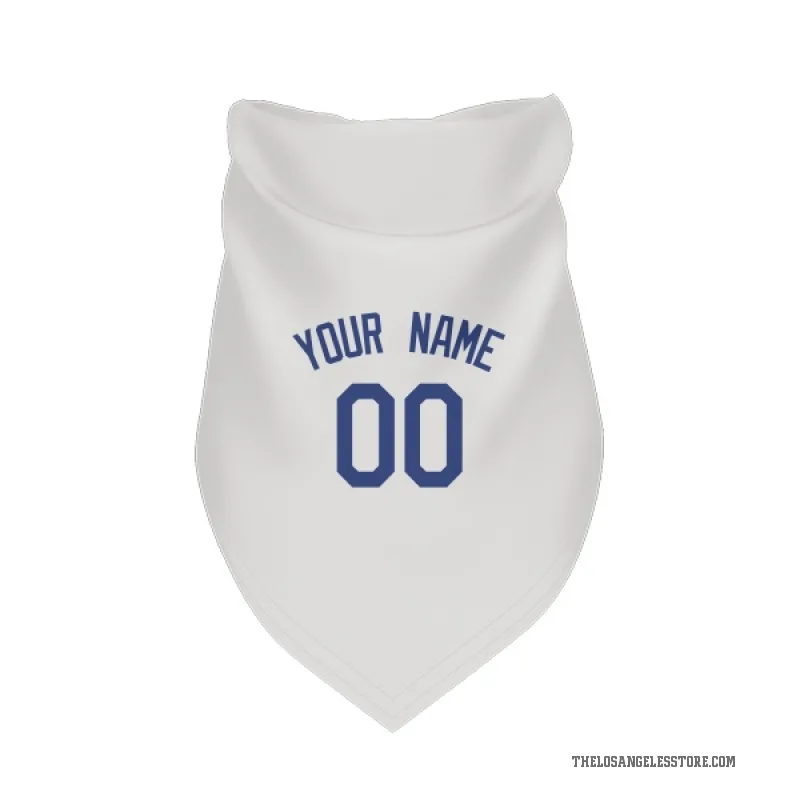 Custom  White Los Angeles Dodgers   Cat & Dog Pet Bandana