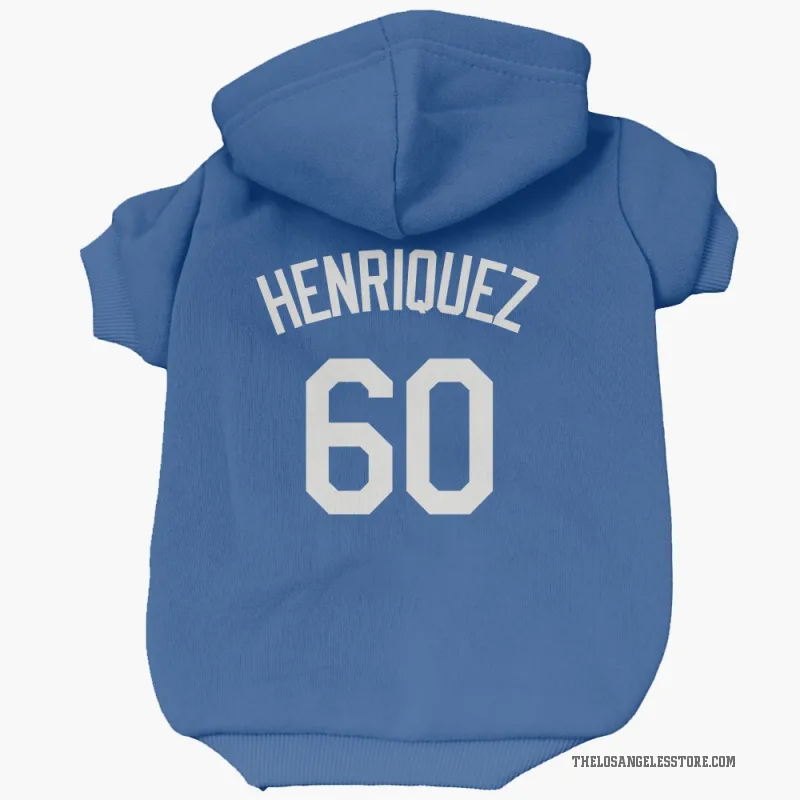 Edgardo Henriquez  Royal Los Angeles Dodgers  Cat & Dog Pet Hoodie