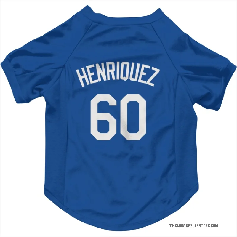 Edgardo Henriquez  Royal Los Angeles Dodgers  Cat & Dog Pet Jersey