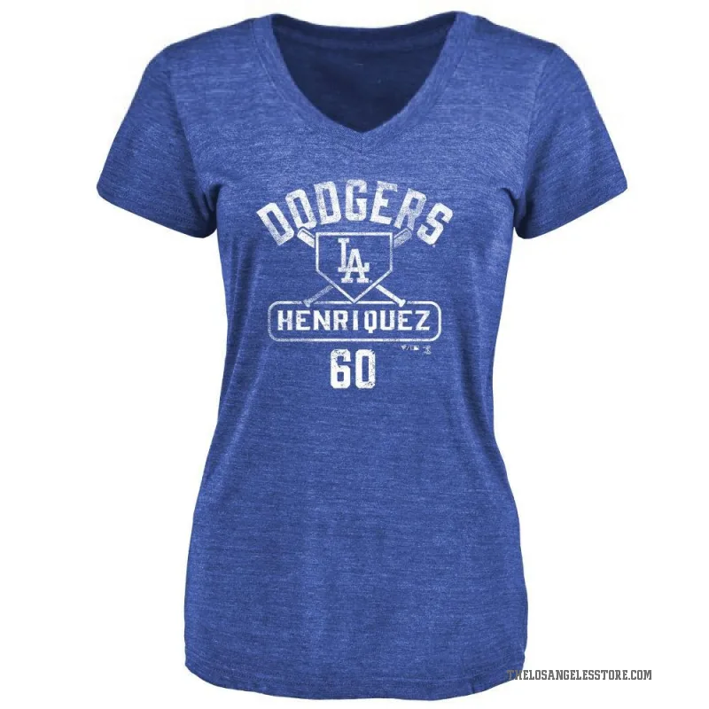 Edgardo Henriquez Women's Royal Los Angeles Dodgers Base Runner T-Shirt -