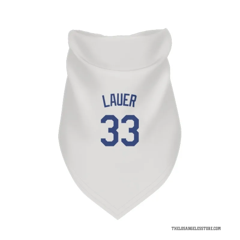 Eric Lauer  White Los Angeles Dodgers  Cat & Dog Pet Bandana