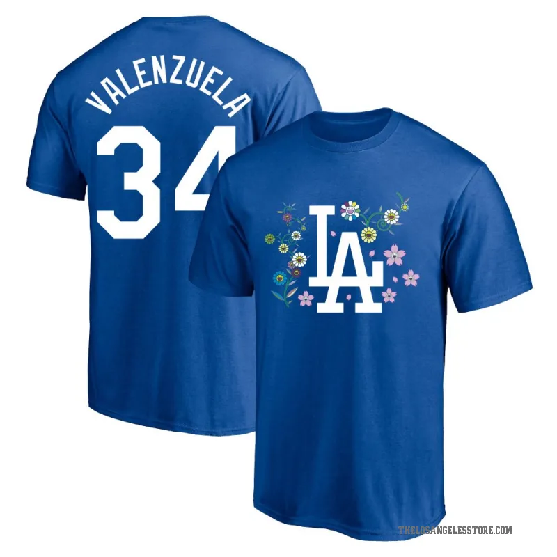 Fernando Valenzuela Men's RoyalBlue Los Angeles Dodgers Royal Blue Takashi Murakami T-Shirt