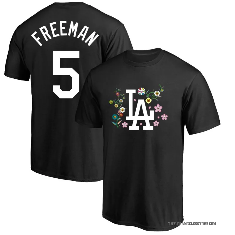Freddie Freeman Men's Black Los Angeles Dodgers Takashi Murakami T-Shirt