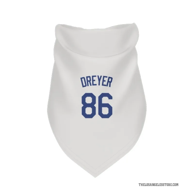 Jack Dreyer  White Los Angeles Dodgers  Cat & Dog Pet Bandana