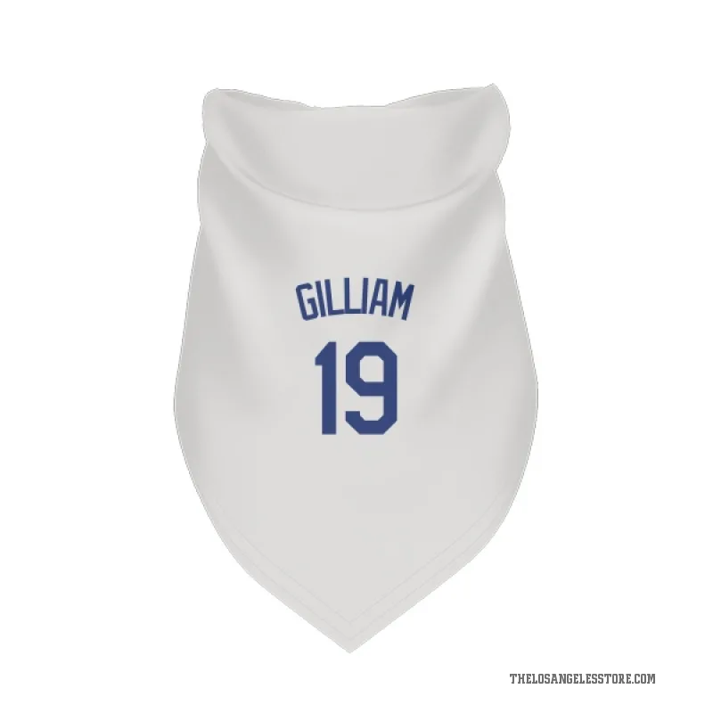 Jim Gilliam  White Los Angeles Dodgers  Cat & Dog Pet Bandana