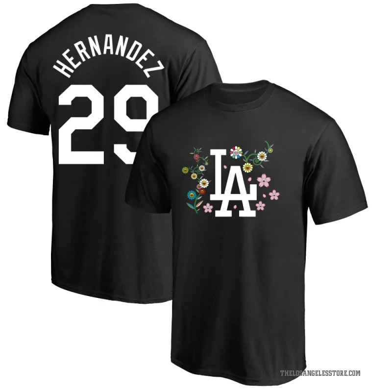 Jonathan Hernandez Men's Black Los Angeles Dodgers Takashi Murakami T-Shirt