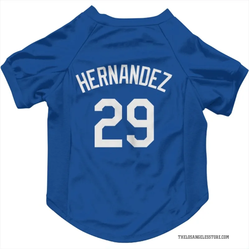 Jonathan Hernandez  Royal Los Angeles Dodgers  Cat & Dog Pet Jersey