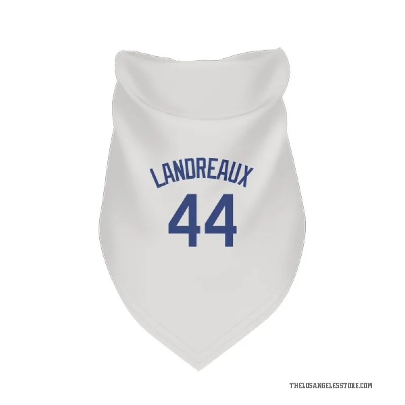 Ken Landreaux  White Los Angeles Dodgers  Cat & Dog Pet Bandana