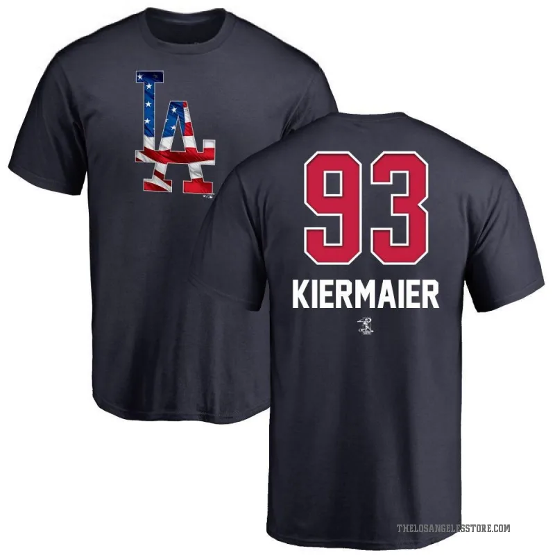 Kevin Kiermaier Youth Navy Los Angeles Dodgers Name and Number Banner Wave T-Shirt -