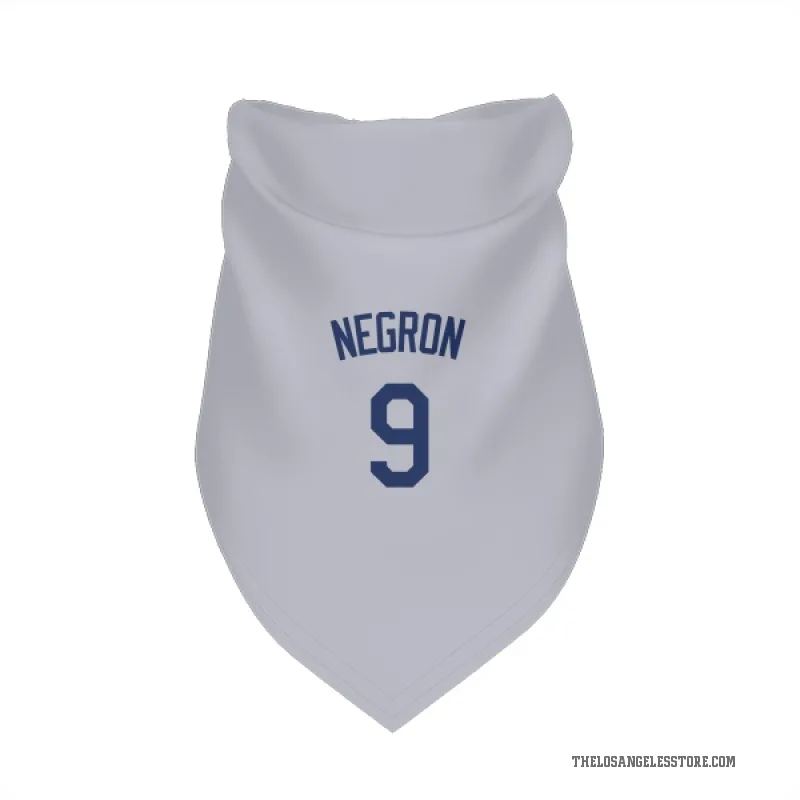Kristopher Negron  Gray Los Angeles Dodgers  Cat & Dog Pet Bandana