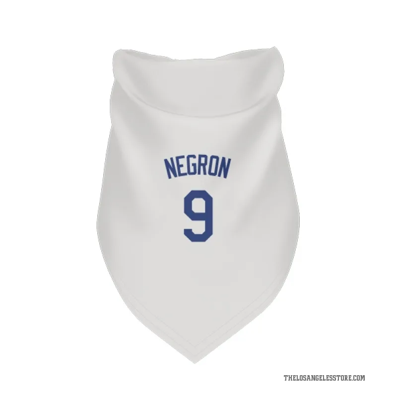 Kristopher Negron  White Los Angeles Dodgers  Cat & Dog Pet Bandana