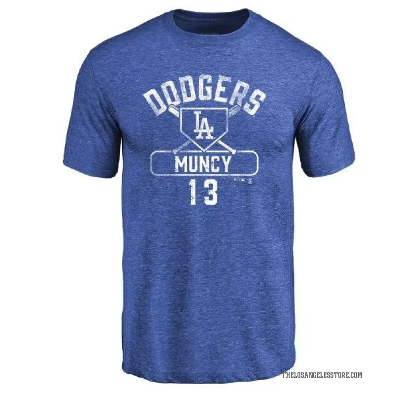 Max Muncy Men's Royal Los Angeles Dodgers Base Runner T-Shirt -
