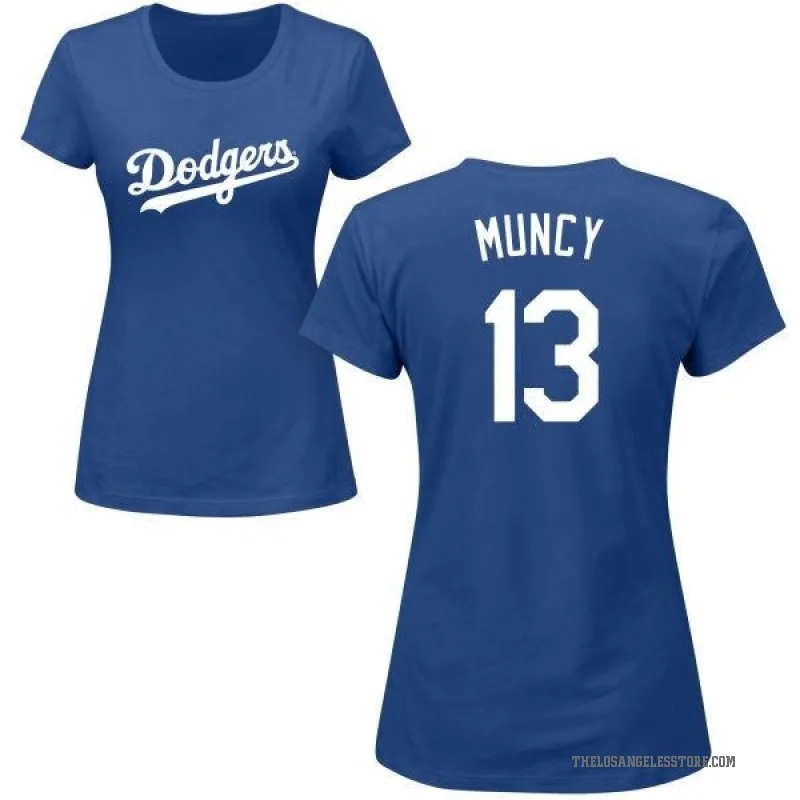 Max Muncy Women's Royal Los Angeles Dodgers Roster T-Shirt -