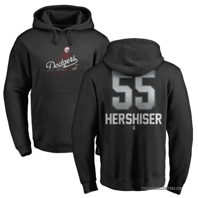 Orel Hershiser Youth Black Los Angeles Dodgers Branded Midnight Mascot Pullover Hoodie -