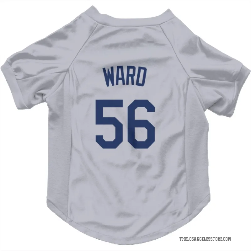 Ryan Ward Gray Los Angeles Dodgers Cat & Dog Pet Jersey