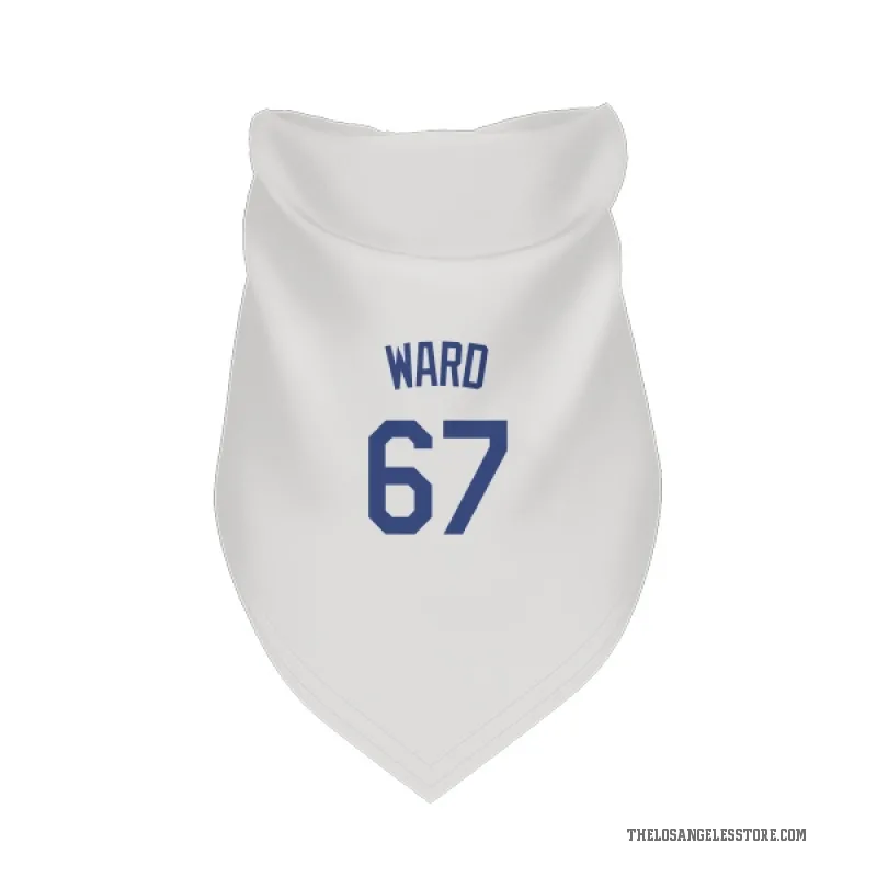 Ryan Ward  White Los Angeles Dodgers  Cat & Dog Pet Bandana