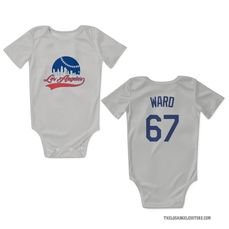 Ryan Ward  White Los Angeles Dodgers  Newborn & Infant Bodysuit