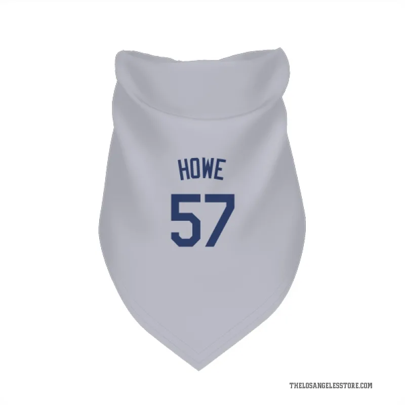 Steve Howe  Gray Los Angeles Dodgers  Cat & Dog Pet Bandana