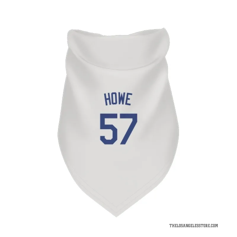 Steve Howe  White Los Angeles Dodgers  Cat & Dog Pet Bandana