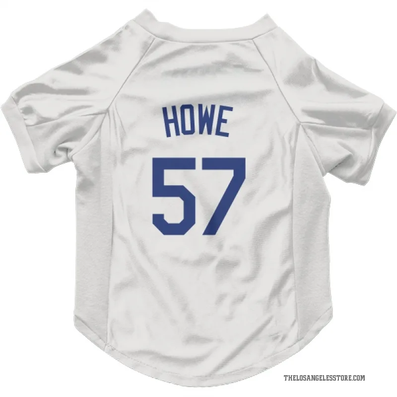 Steve Howe  White Los Angeles Dodgers  Cat & Dog Pet Jersey