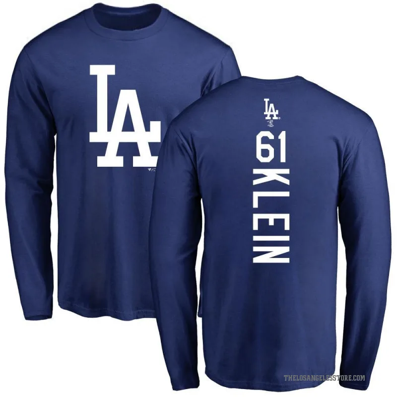 Will Klein Men's Royal Los Angeles Dodgers Backer Long Sleeve T-Shirt -