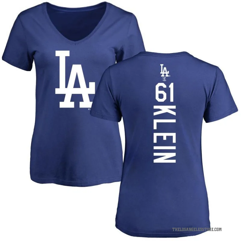 Will Klein Women's Royal Los Angeles Dodgers Backer Slim Fit T-Shirt -