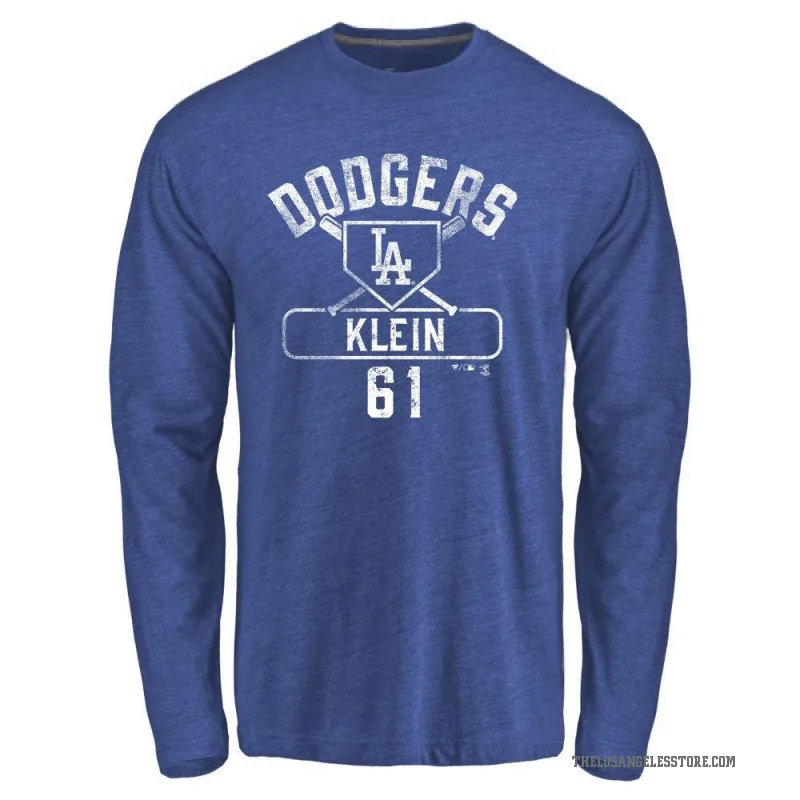 Will Klein Youth Royal Los Angeles Dodgers Base Runner Long Sleeve T-Shirt -