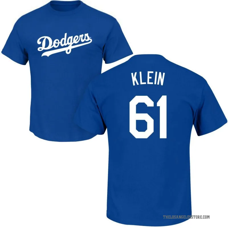 Will Klein Youth Royal Los Angeles Dodgers Roster T-Shirt -