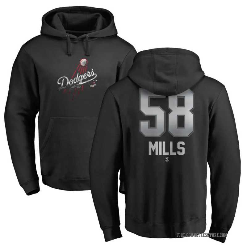 Wyatt Mills Youth Black Los Angeles Dodgers Branded Midnight Mascot Pullover Hoodie -